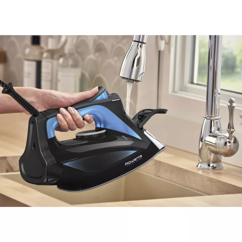 Ferro de engomar a vapor Rowenta DW5310 Microsteam 400 HD base de engomar laser 2700 W preto, azul