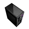 Caixa para PC GEMBIRD Fornax 2500 Midi Tower preto — suporte ATX/ITX, vidro temperado, RGB, 3x120 mm à frente, 2x2,5 polegadas baías