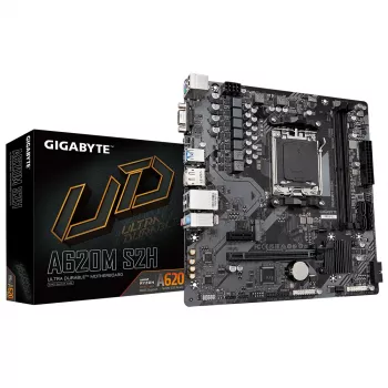 Placa-mãe GIGABYTE A620M S2H, A620, AM5, Micro ATX