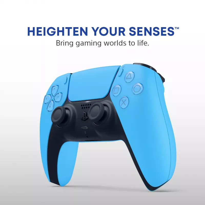 Comando Sony DualSense v3 Azul — Bluetooth/USB, USB-C, bateria integrada, compatível com PlayStation 5