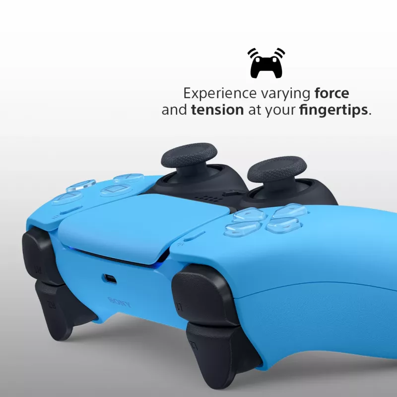 Comando Sony DualSense v3 Azul — Bluetooth/USB, USB-C, bateria integrada, compatível com PlayStation 5
