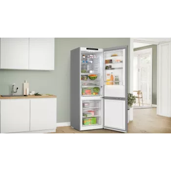Combinado frigorífico-congelador Bosch Serie 6 KGN49LBCF Independente 440 L Preto