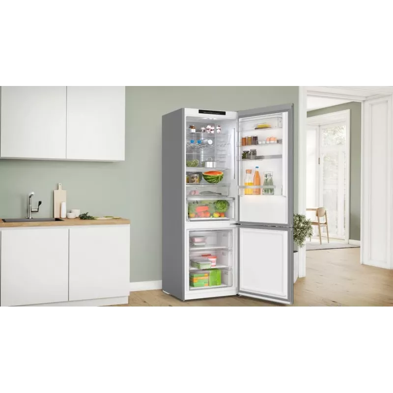 Combinado frigorífico-congelador Bosch Serie 6 KGN49LBCF Independente 440 L Preto