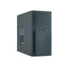 Caixa de PC CHIEFTEC ATX Mini-Tower alumínio escovado SECC preto — Micro ATX, 2 baías de 3,5