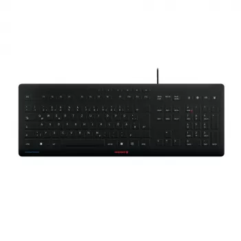 Teclado CHERRY Stream JK-8502DE-2 USB QWERTZ alemão preto com fio 115 teclas