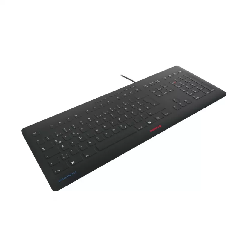 Teclado CHERRY Stream JK-8502DE-2 USB QWERTZ alemão preto com fio 115 teclas