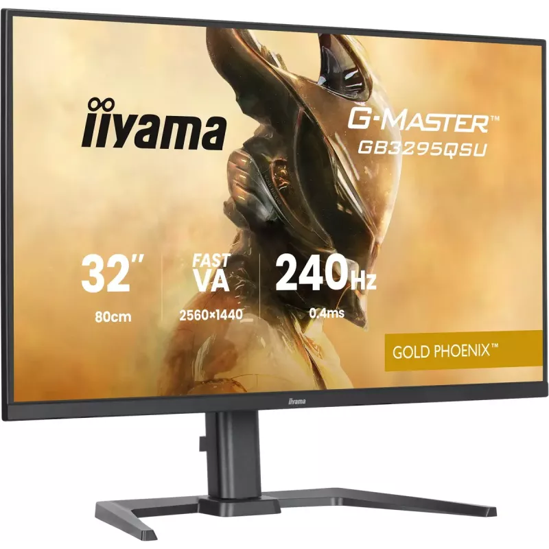 Monitor de computador IIYAMA G-MASTER GB3295QSU-B1 31.5 polegadas (80 cm) Quad HD 2560x1440 LED, altifalantes, hub USB 3.2, altura ajustável, VESA