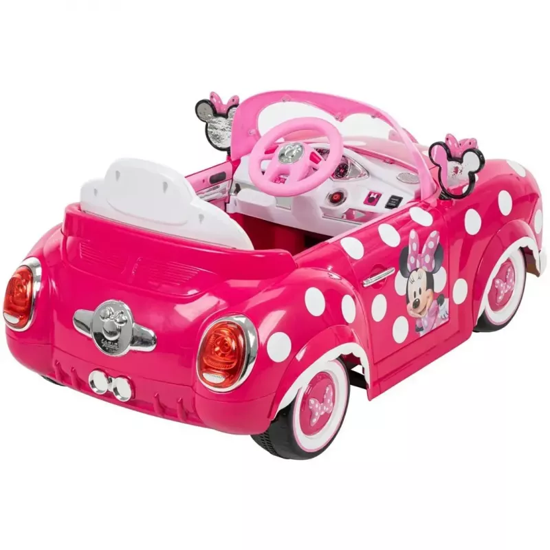 Huffy 17315W Minnie Mouse carro elétrico de empurrar para crianças