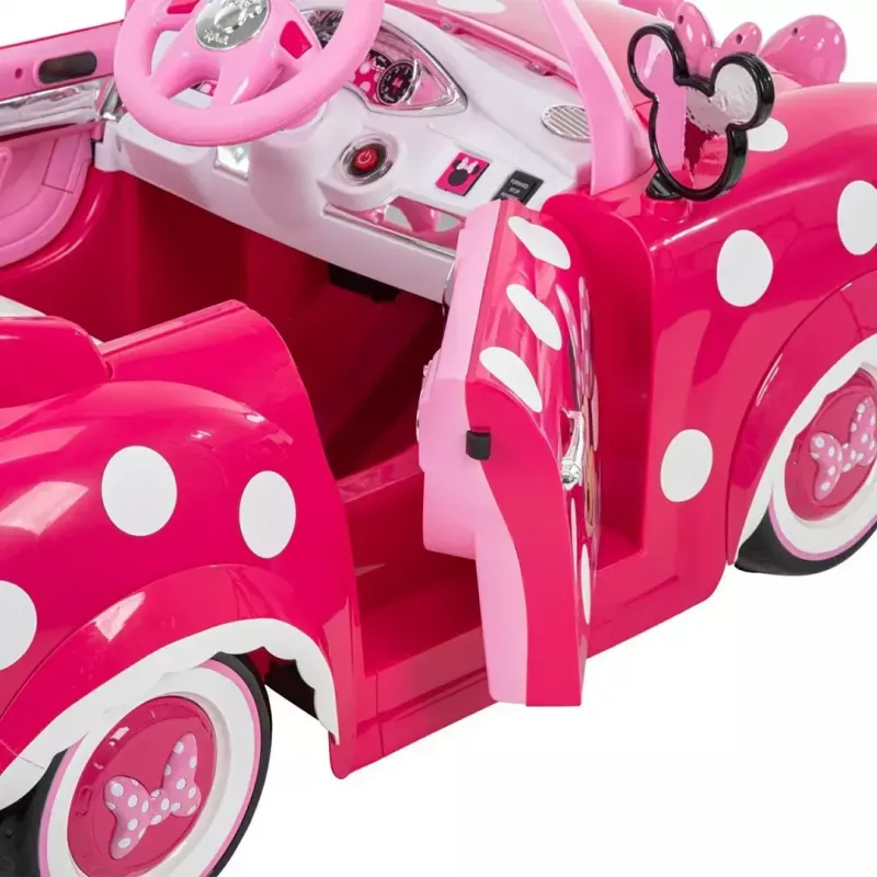 Huffy 17315W Minnie Mouse carro elétrico de empurrar para crianças