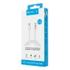 Sandberg cabo de carregamento USB-C>MicroUSB 1m, 1 m, USB C, Micro-USB B, branco