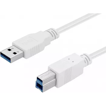 Sandberg cabo USB 3.0 A-B 1,8 m, 1,8 m, USB A, USB B, USB 3.2 Gen 1 (3.1 Gen 1), 5 Gbit/s, branco