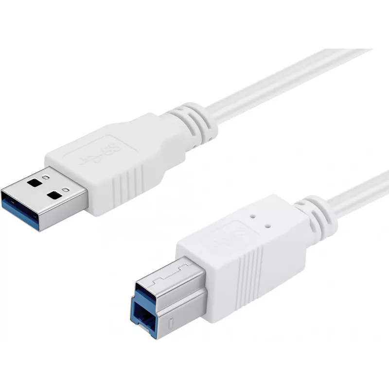 Sandberg cabo USB 3.0 A-B 1,8 m, 1,8 m, USB A, USB B, USB 3.2 Gen 1 (3.1 Gen 1), 5 Gbit/s, branco