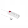 Régua de tomadas Microconnect GRU0033WS 3 m 3 tomadas Schuko branco