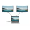 Dock/Hub USB-C Manhattan com leitor de cartões e MST, ligações (x7): Ethernet, HDMI (x2 4K@60Hz), USB-A (x3) e USB-C, com Power Delivery (PD) 100 W – requer carregador USB-C externo (não incluído). Alimentado por USB (não requer fonte de alimentação externa) quando o PD não é utilizado