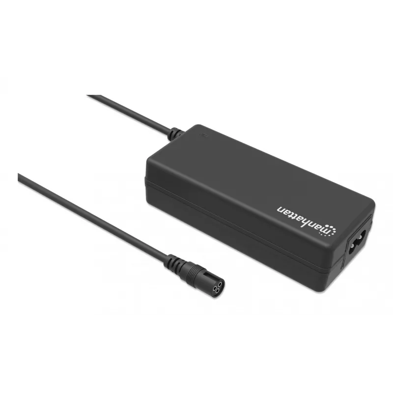 Fonte de alimentação universal para portátil/notebook Manhattan UE, 65 W, automática com 9 pontas de ficha, compatível com a maioria dos portáteis, ideal como fonte de alimentação de substituição, cabo de alimentação UE, compatível com, entre outros: Acer, Asus, Dell, Fujitsu, HP, Lenovo, Samsung, Toshiba e mais
