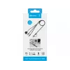 Cabo de carregamento de viagem 3 em 1 Sandberg 100W, 1,2 m, USB A/USB C, preto