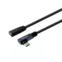 VivoLink cabo USB-C macho angular para fêmea 0,3 m, USB 3.2 20 Gbps