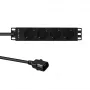 PDU de rack Lanview LVR-2MSCH-SCH-C13-4 – Unidade de distribuição de energia Lanview modelo LVR-2MSCH-SCH-C13-4