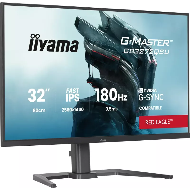 Monitor de computador iiyama G-MASTER GB3272QSU-B1 80 cm (31,5 polegadas) 2560 x 1440 píxeis Quad HD LED preto