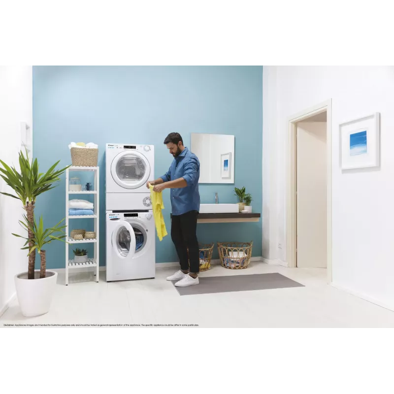 Máquina de secar roupa Candy Smart Pro CSOE H9A2TE-S de instalação livre carga frontal 9 kg branca
