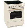 Fogão independente Gorenje GECS6B70CLI placa vitrocerâmica bege