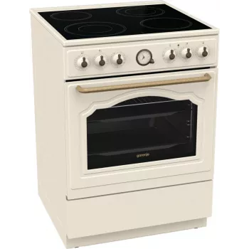 Fogão independente Gorenje GECS6B70CLI placa vitrocerâmica bege
