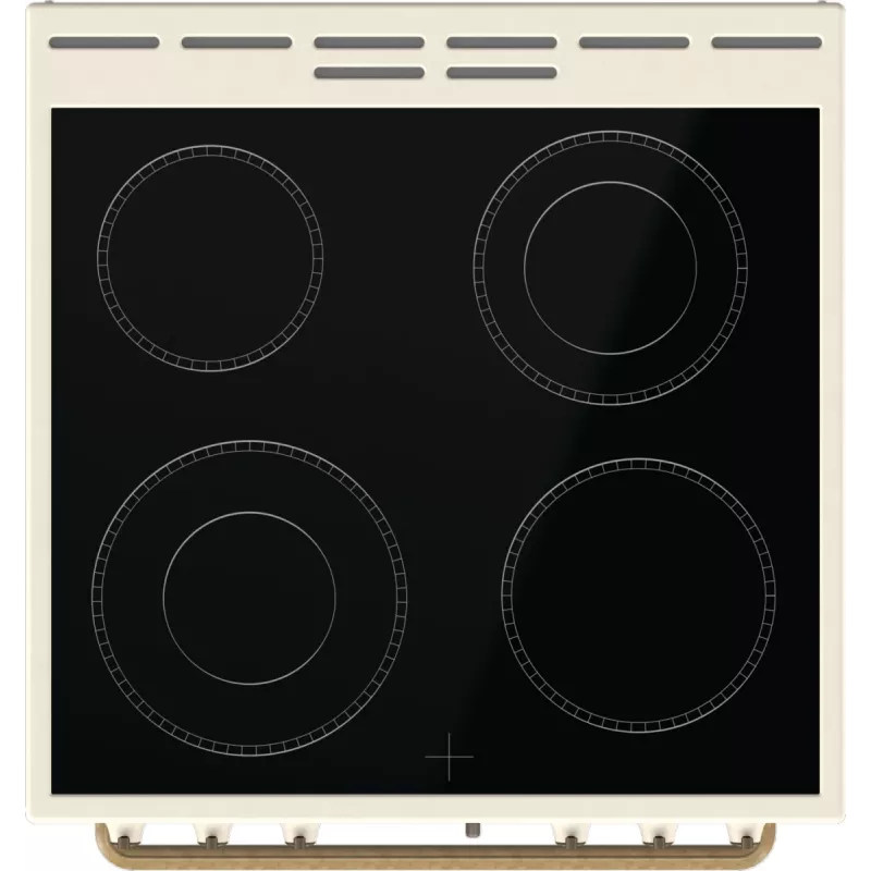 Fogão independente Gorenje GECS6B70CLI placa vitrocerâmica bege