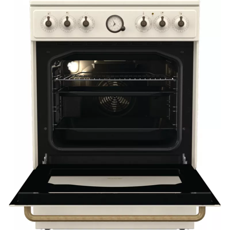 Fogão independente Gorenje GECS6B70CLI placa vitrocerâmica bege