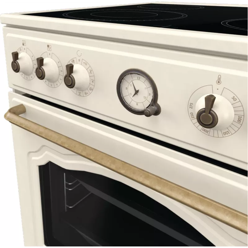 Fogão independente Gorenje GECS6B70CLI placa vitrocerâmica bege