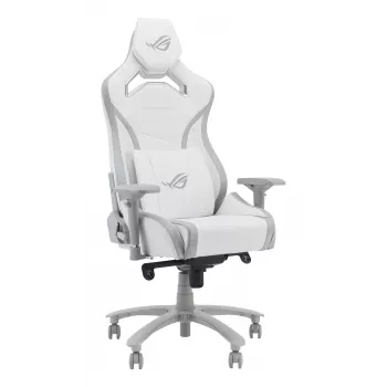 Cadeira gaming universal ASUS ROG Chariot X Core assento acolchoado branca