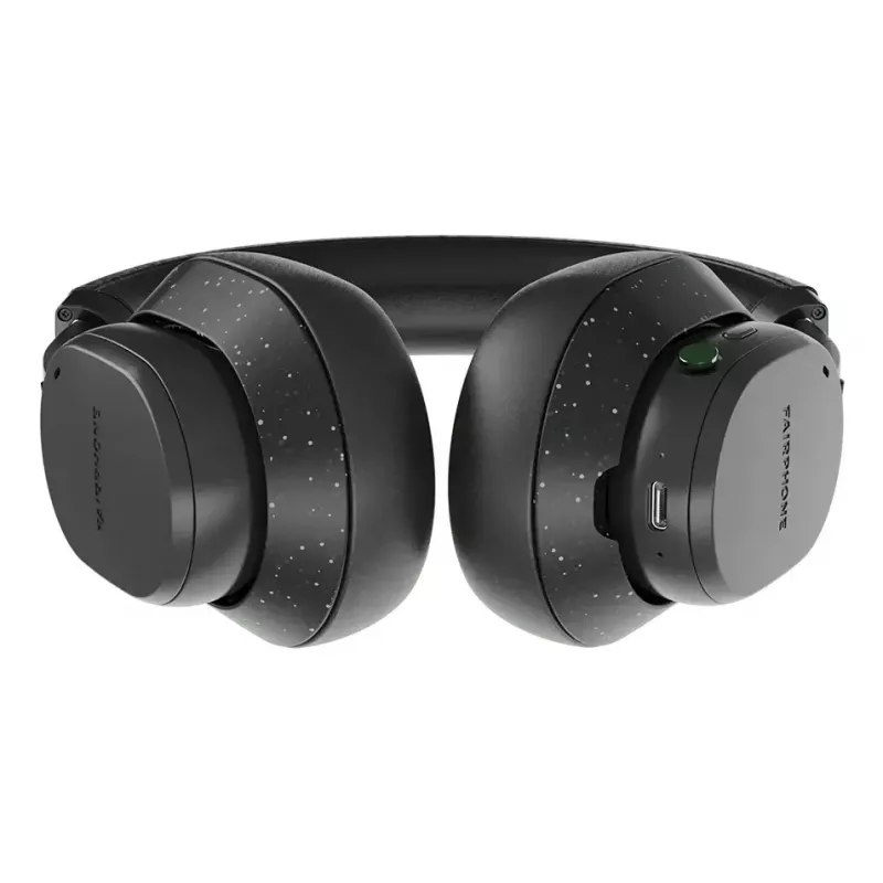 Auscultadores sem fios Fairphone Fairbuds XL — Bluetooth, USB-C, 20–20.000 Hz, alcance 10 m, preto, 330 g