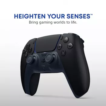 Comando Sony DualSense v3 preto — Bluetooth/USB, PS5, bateria integrada, USB-C, com fios e sem fios