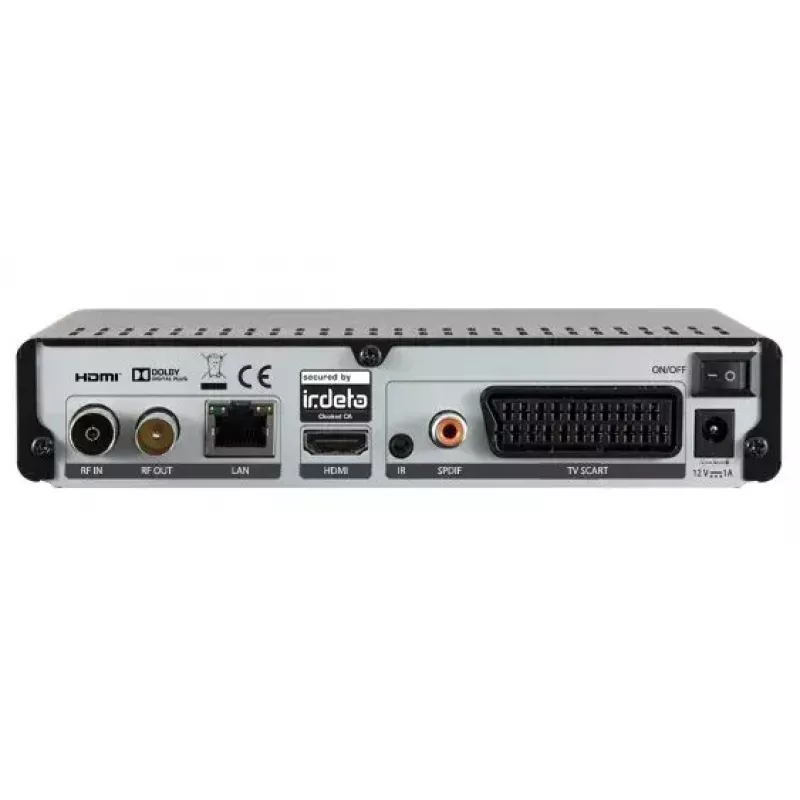 Recetor digital DigitalBox IMPERIAL T2 IR Preto