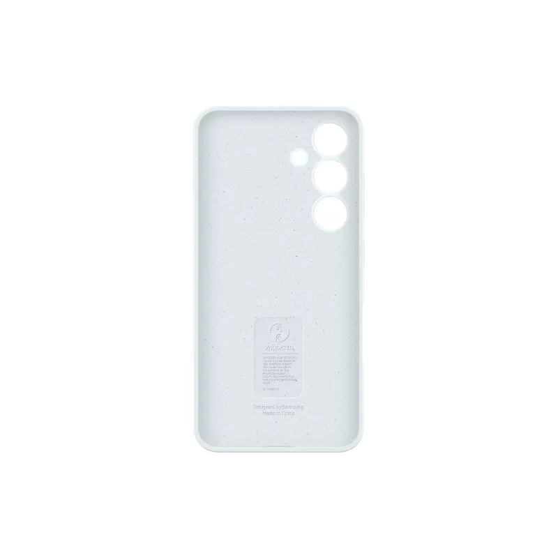 Capa de silicone para smartphone Samsung Galaxy S24 – branca, para ecrãs de 6,2 polegadas
