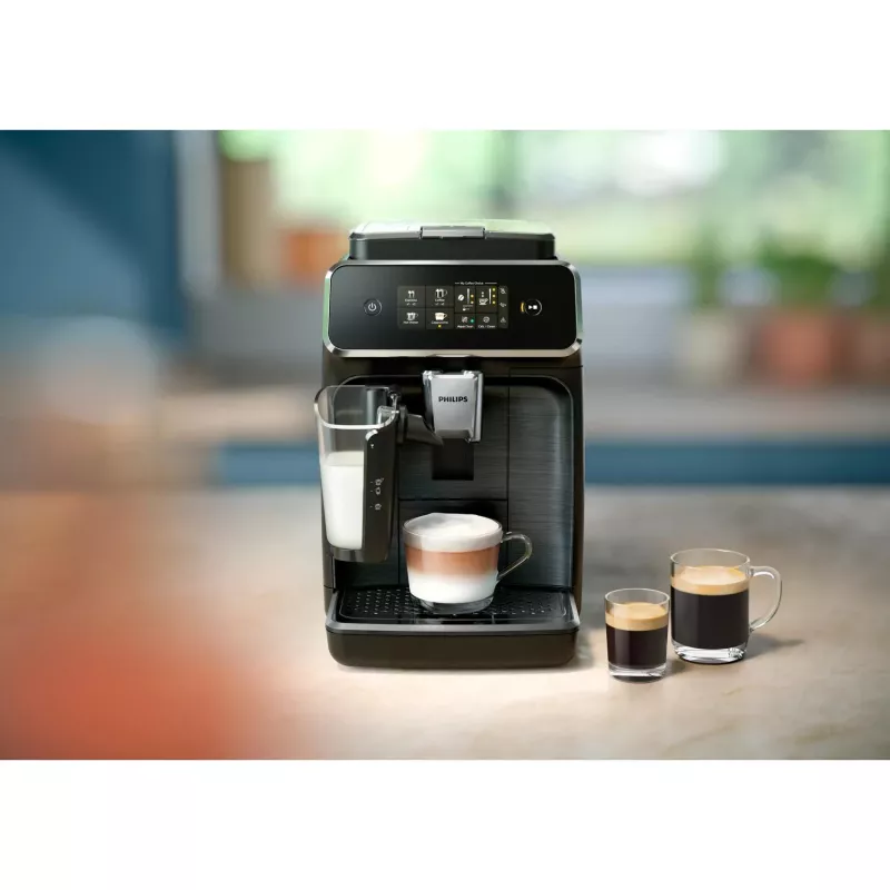 Philips Series 2300 EP2339/40 LatteGo máquina de café espresso automática, Black Panthera/Chrome