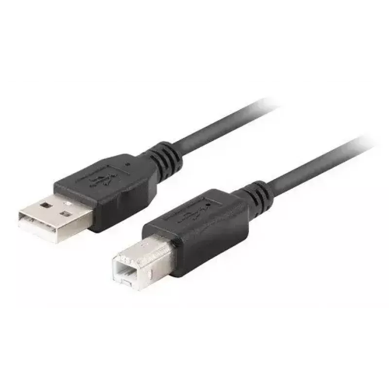 Cabo USB 2.0 LANBERG CA-USBA-15CU-0030-BK, USB A para USB B, 3 m, preto