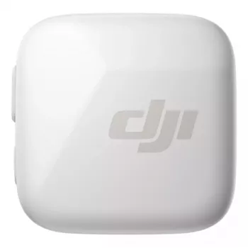Transmissor de microfone bodypack sem fios DJI CP.RN.00000430.01 — 100–20000 Hz, pilha 3,87 V, até 11,5 h, branco, 26,1×26,6×16 mm