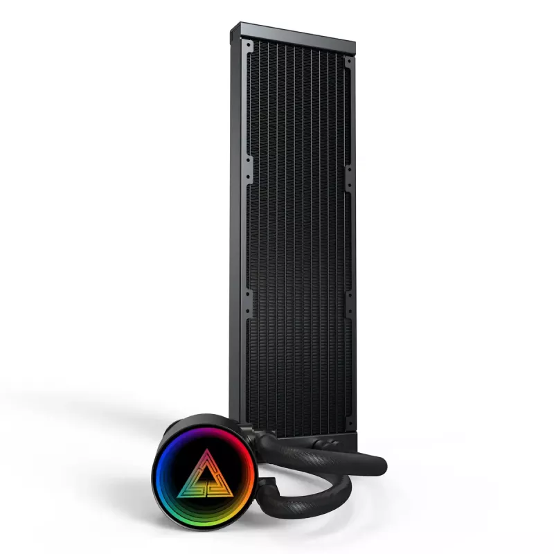 Refrigeração líquida all-in-one para processador Montech LightFlow ARGB 360 12 cm preto 1 unid.