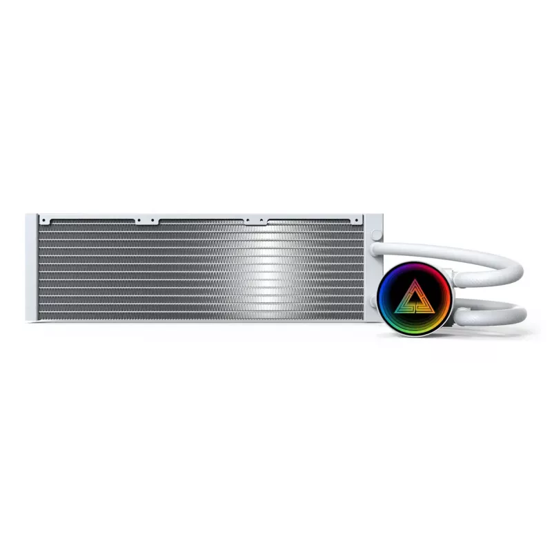 Refrigeração líquida all-in-one para processador Montech LightFlow ARGB 360 12 cm branco 1 unid.