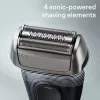 Máquina de barbear Braun Series 8 8513s húmida e seca com base de carregamento e estojo de viagem, cinzento fjord