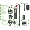 Unidade de distribuição de energia (PDU) APC APDU9981EU3 24 saídas AC 0U Preto