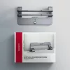 Suporte de alumínio Axagon STND-VG para inserção vertical de portáteis 10 polegadas–17,3 polegadas. Largura da ranhura ajustável 9,5–25,5 mm. Versão cinzenta.