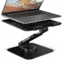 Suporte para portátil AXAGON STND-LRB — alumínio, rotação 360°, para 10 polegadas–17,3 polegadas, altura ajustável até 26 cm, inclinação 0–180°, preto