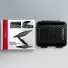 Suporte para portátil AXAGON STND-LRB — alumínio, rotação 360°, para 10 polegadas–17,3 polegadas, altura ajustável até 26 cm, inclinação 0–180°, preto