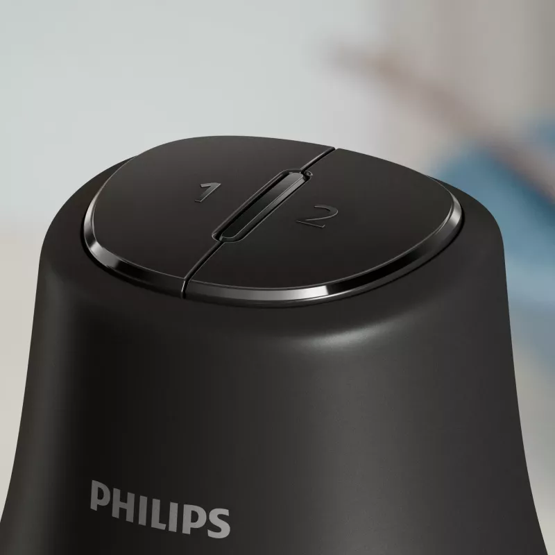 Picadora elétrica Philips HR1501/00 1 L 450 W preto 5000 rpm recipiente de plástico lâmina de aço inoxidável 220-240V 50-60Hz