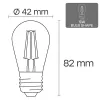 Lâmpada LED VISIONAL VS-B-20 1W 100 lm 3000K, classe de eficiência energética F