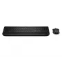 Conjunto de teclado e rato HP Multi-Device USB/Bluetooth PR585C com apoio de pulso, preto, rato incluído