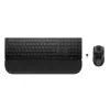 Conjunto de teclado e rato HP Multi-Device USB/Bluetooth PR585C com apoio de pulso, preto, rato incluído