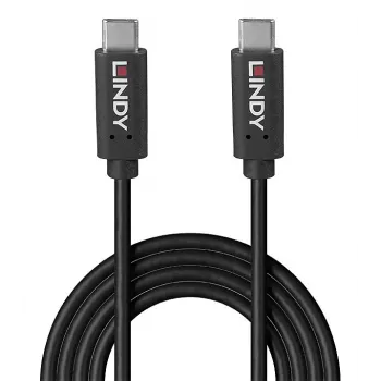Cabo USB Lindy 36975 USB 3.2 Gen 2x2 1,5 m USB C Preto