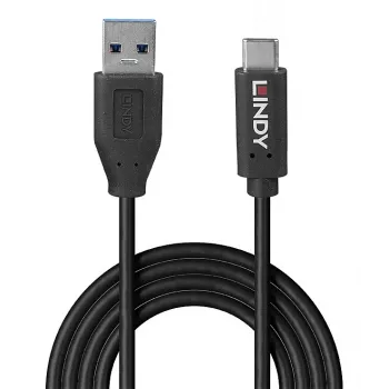 Cabo USB Lindy 36972 USB 3.2 Gen 2 (3.1 Gen 2) 1,5 m USB A USB C Preto